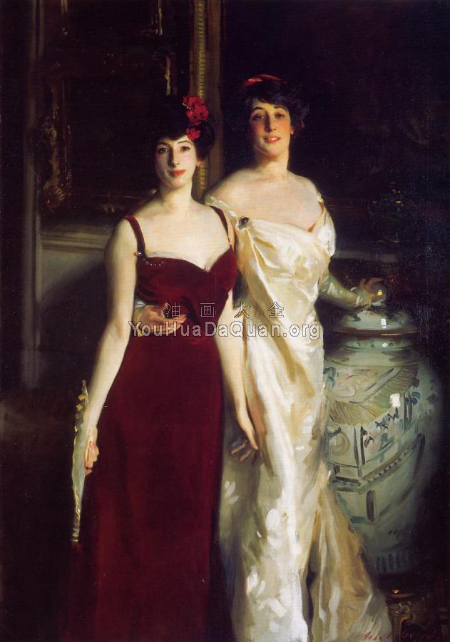 Ena and Betty, Daughters of Asher and Mrs. Wertheimer - 约翰·辛格·萨金特